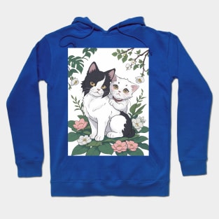 Enchanting Feline Duo Hoodie